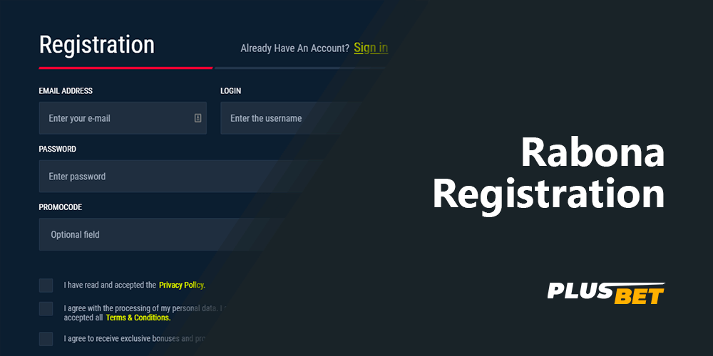 Rabona Registration