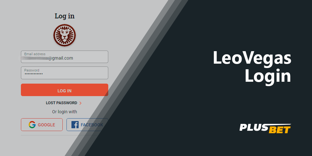After registering, you can log in to your LeoVegas account