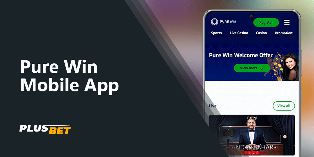 Pure Win App for Android Users provide betting and casino services