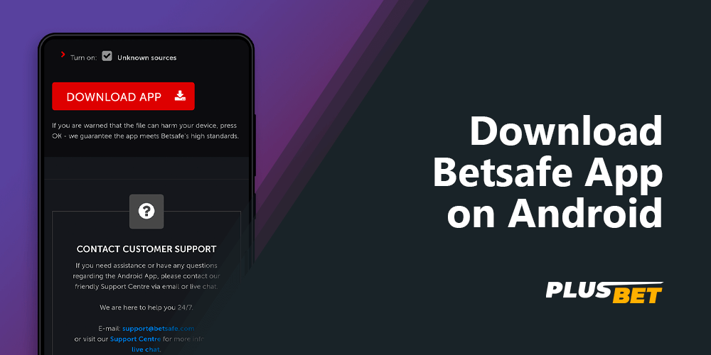 Step-by-step instructions on how to download the Betsafe app on your Android smartphone