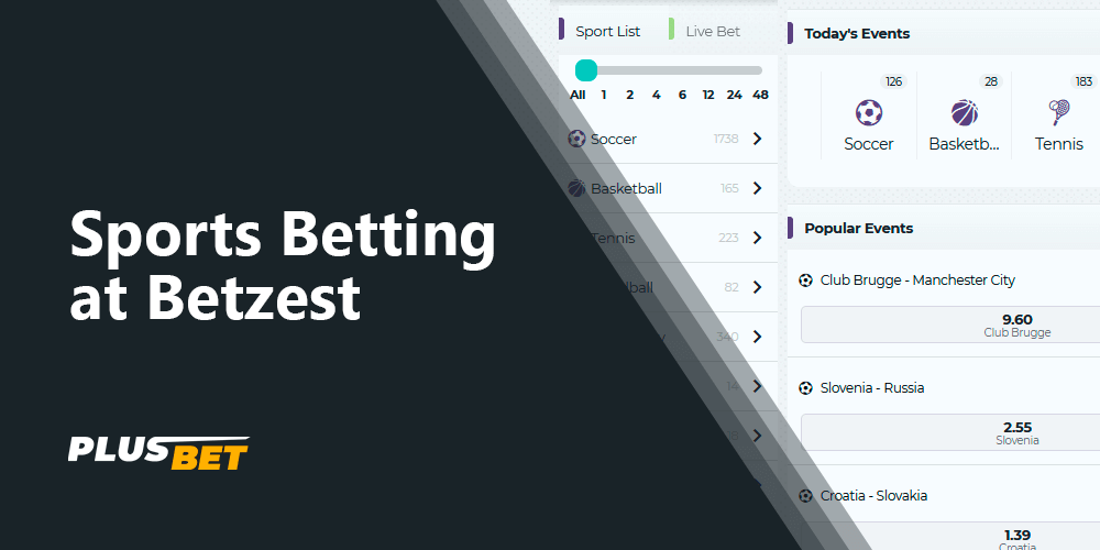 Sports Betting at Betzest - full list