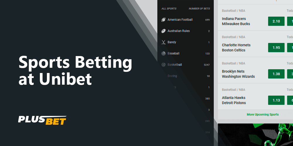 Unibet bookmaker offers a wide range of betting options on the official site