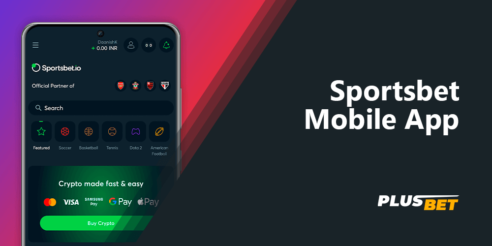 Modern Sposrtsbet mobile app gives you the opportunity to bet on the go via smartpone