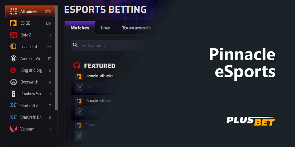 Bet on cyber sports and popular video games with Pinnacle