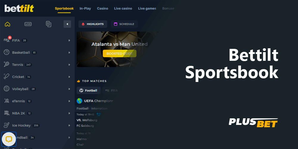 You can bet on more than 30 sports disciplines at Bettilt
