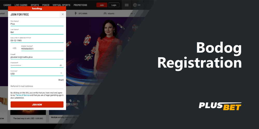 A detailed guide on how to sign up and start betting on Bodog