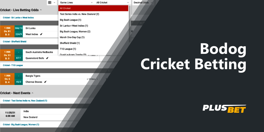 Bodog knows how popular cricket is in India, so their customers can bet on cricket