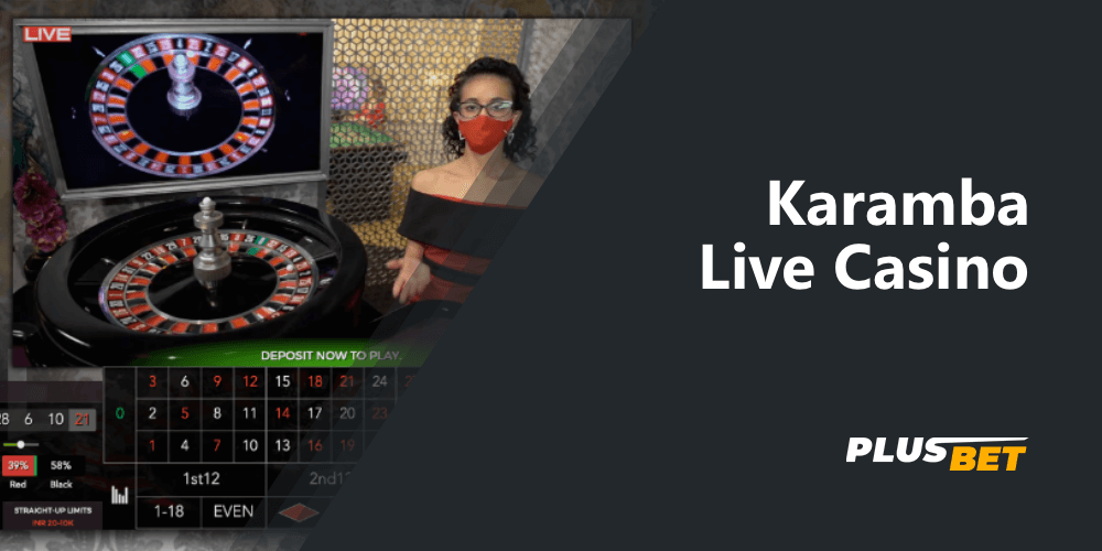 Live Casino in Karamba offers games with live people and croupiers