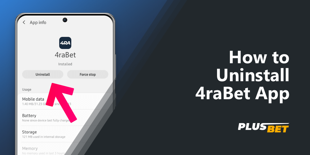 Detailed instructions on how to uninstall the 4rabet app