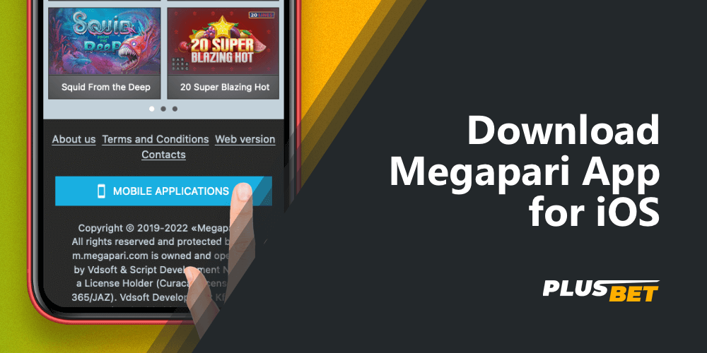 how to download the megapari app on iphone or ipad