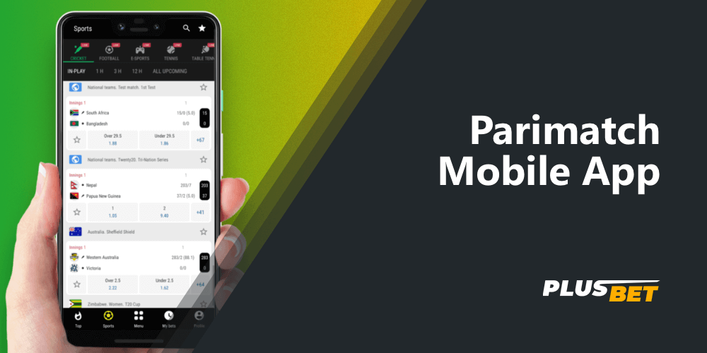 free parimatch mobile apps for android and iPhone
