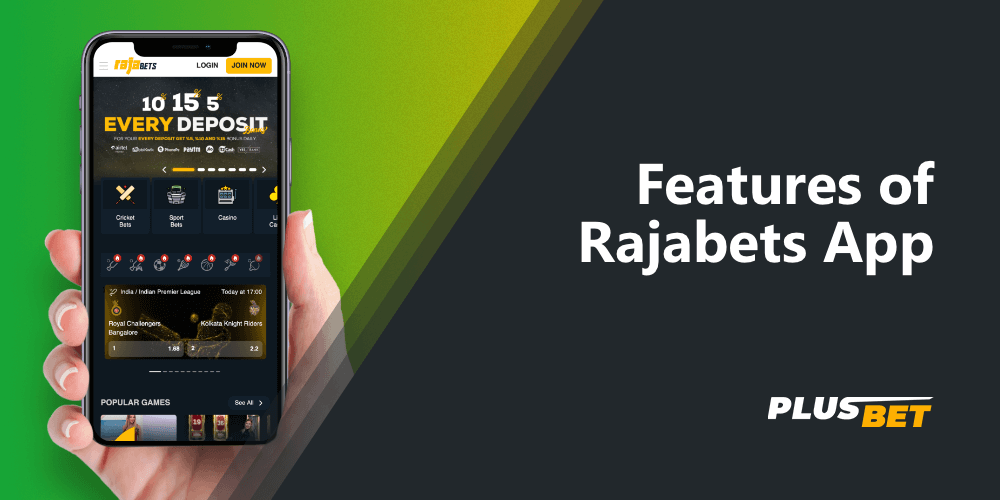 the main features of the rajabets app for betting on the go