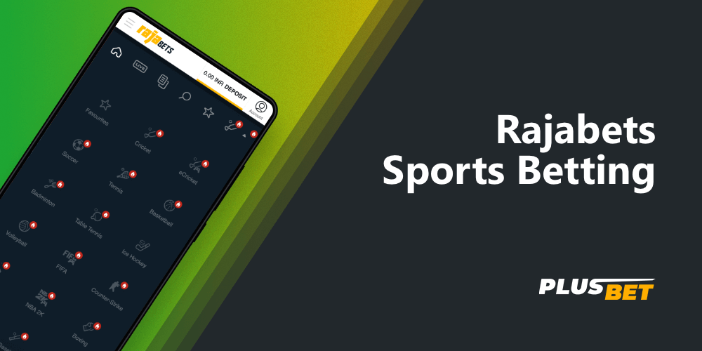 the list of available sports for betting in the rajabets app