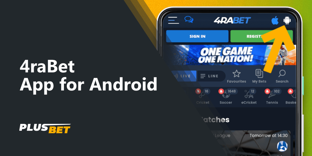 4rabet free mobile app for android for betting on the go