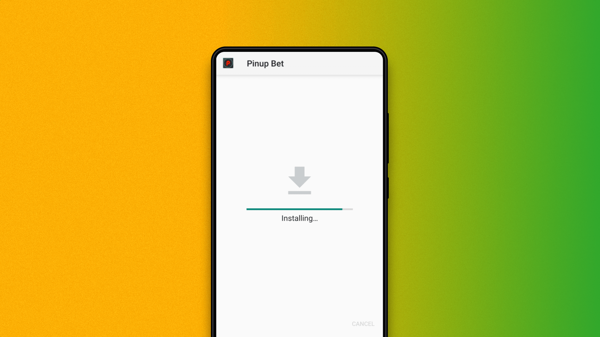 PinUp mobile app installation process on Android