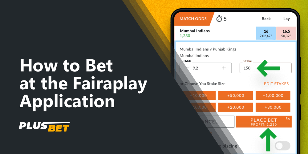 How to place your first bet in the fairplay mobile app