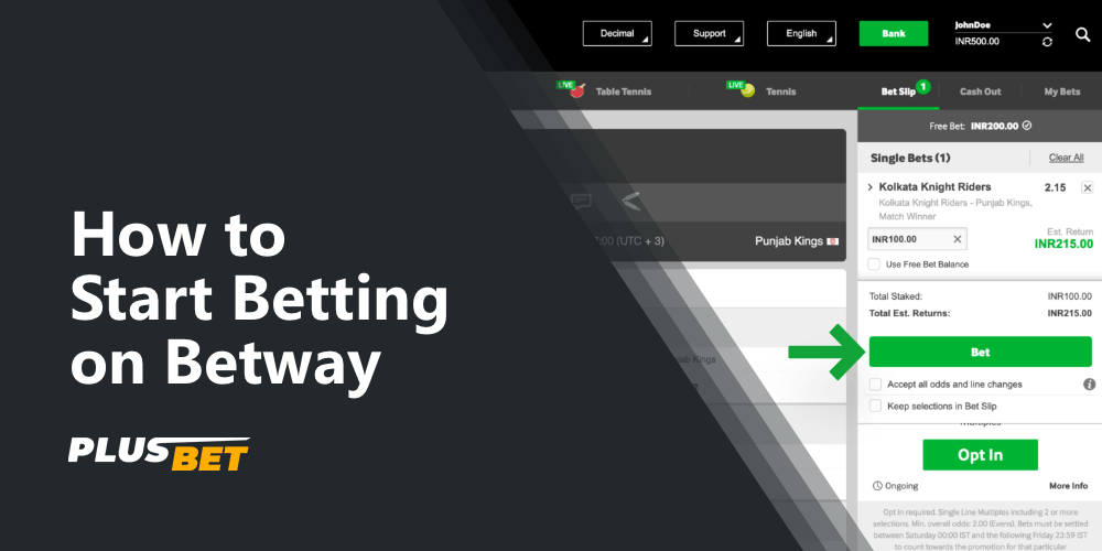 A step-by-step guide on how to bet on betway