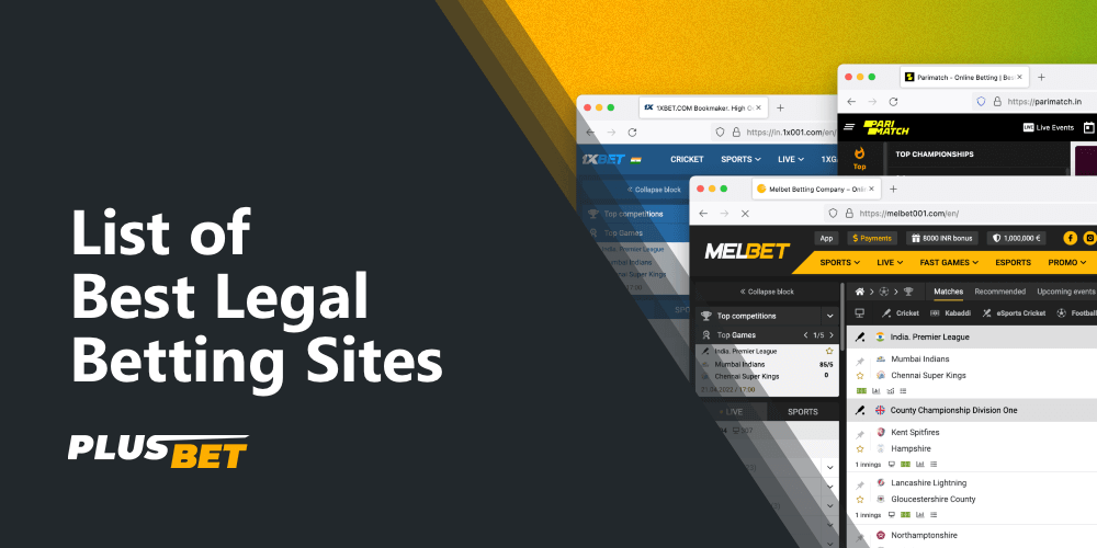 List of the most popular legal sports betting sites