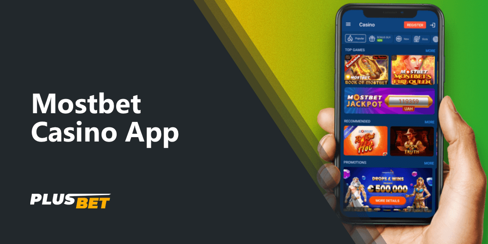 Casino in the Mostbet mobile app