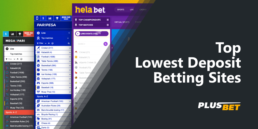 Bookmaker sites with a low deposit threshold