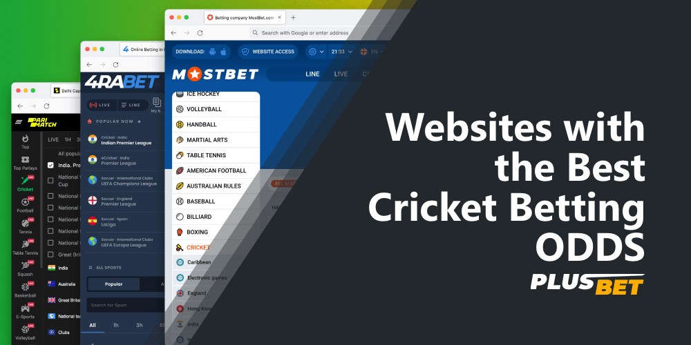 top Websites with the best cricket betting odds