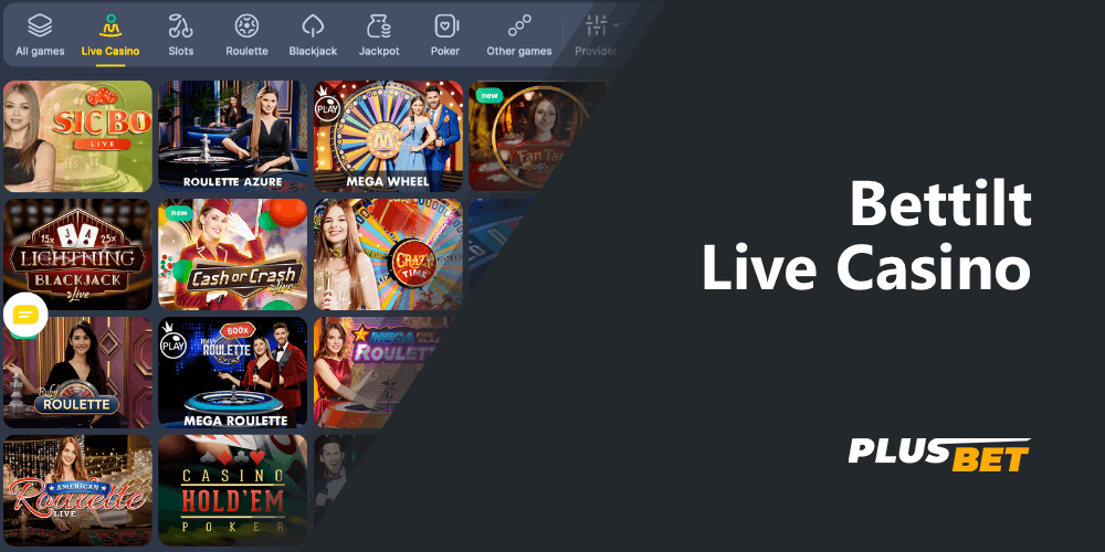 The live casino bettilt section contains many games, including teen pati, andar bahar, joker and others