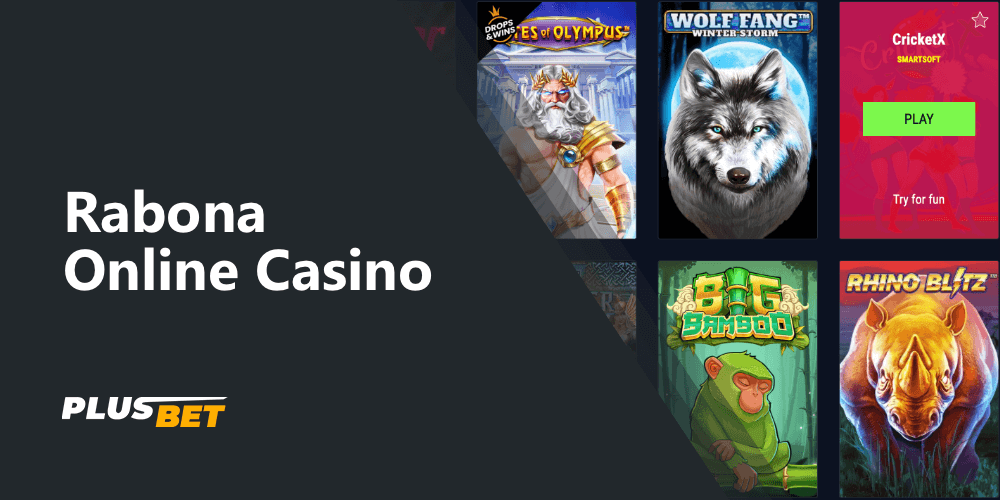 Rabona online casino section contains many interesting and exciting gambling games