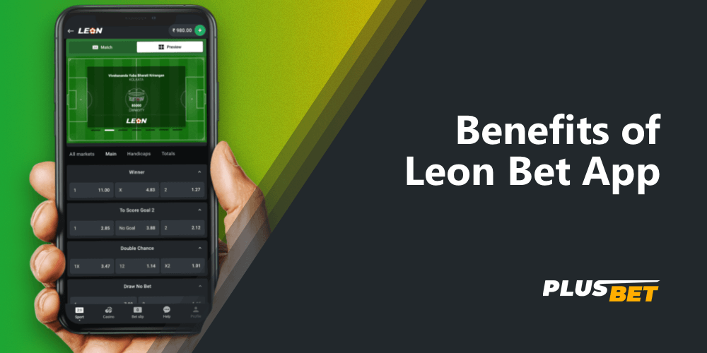 Selected match and betting odds in the Leon Bet app
