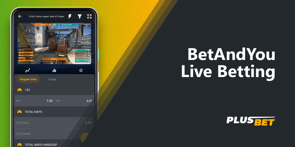 BetAndYou Live offers a variety of sports with live events