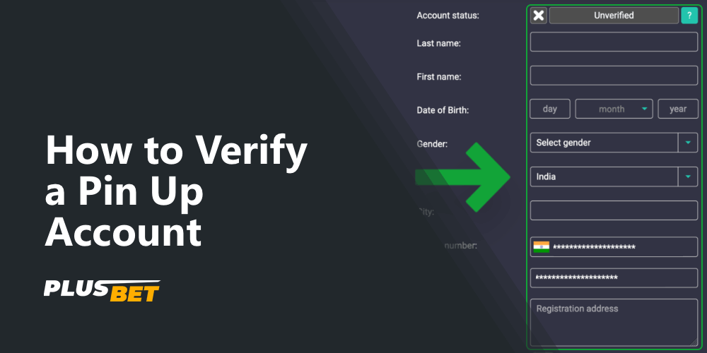 Detailed information on how to verify on Pin Up India