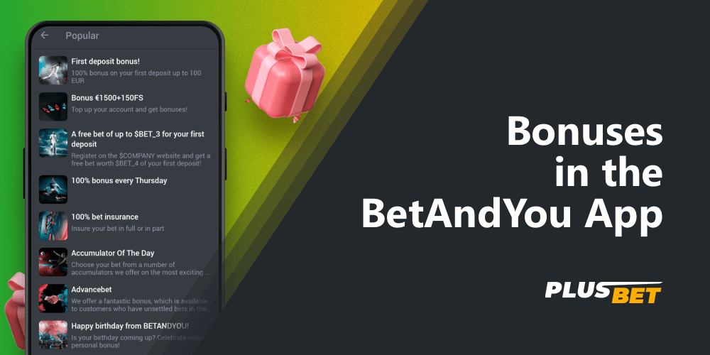 The BetAndYou welcome bonus is available on both the website and the app