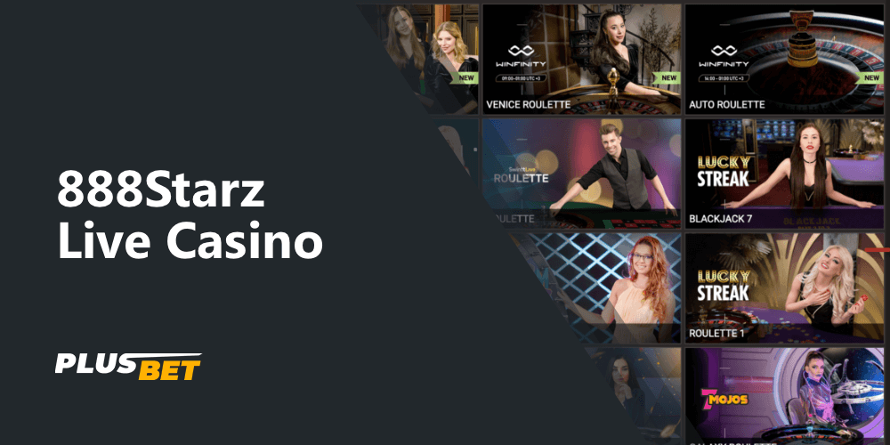 Live Casino Games Available to 888starz Users