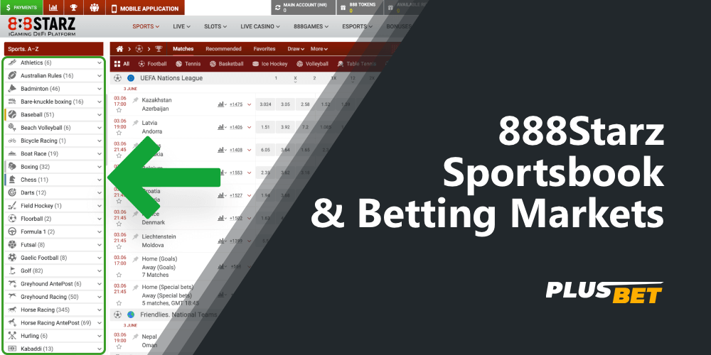List of sports on which you can bet on the website 888starz