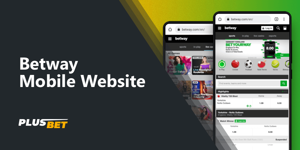 Betway India mobile site