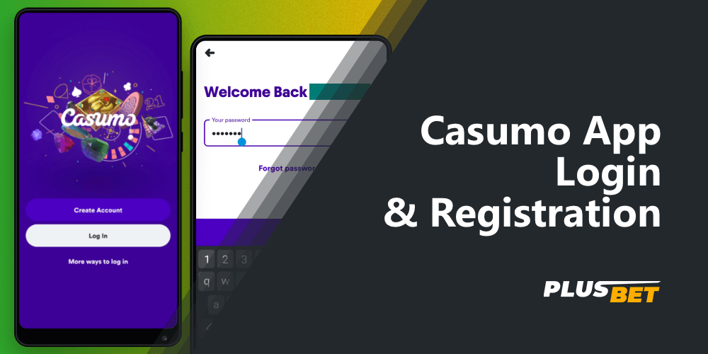 Registering and authorizing a user in the Casumo app
