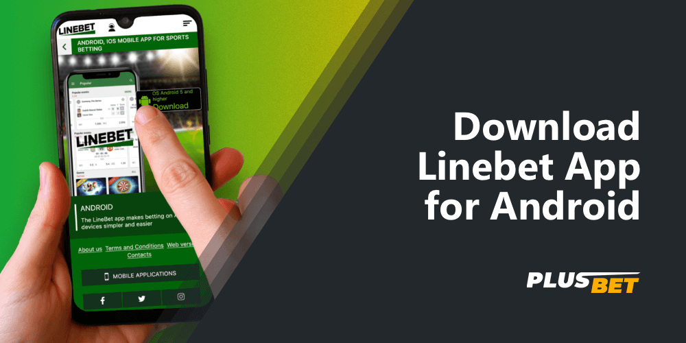 Linebet for Android mobile app download page
