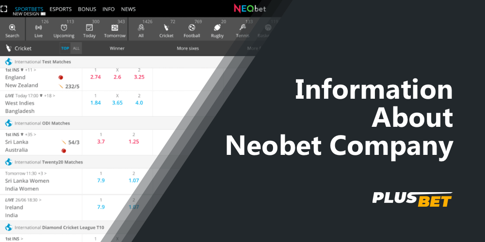 Neobet India home page