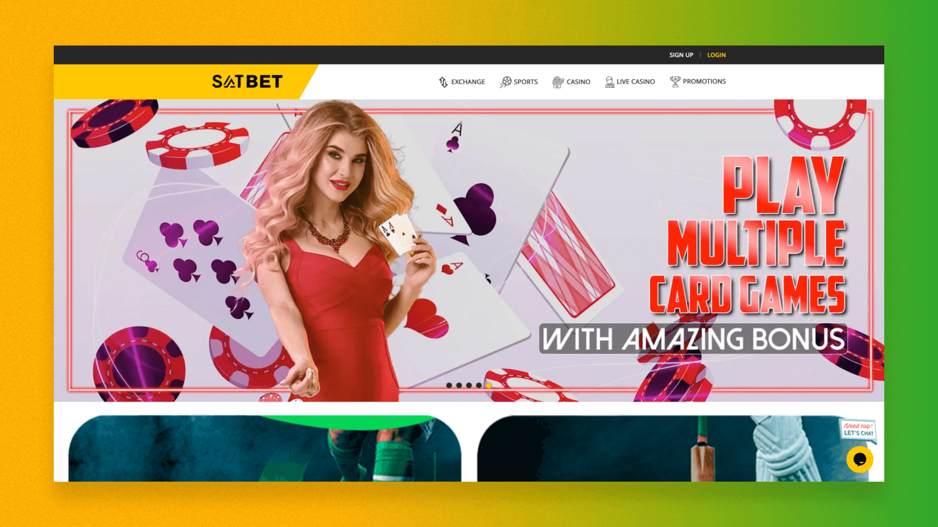 Satbet home page
