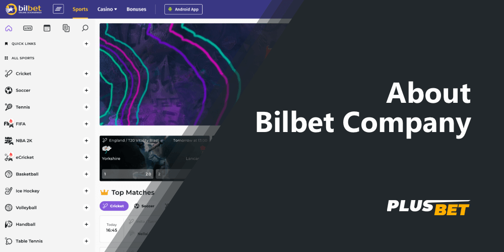 Main page of Bilbet India