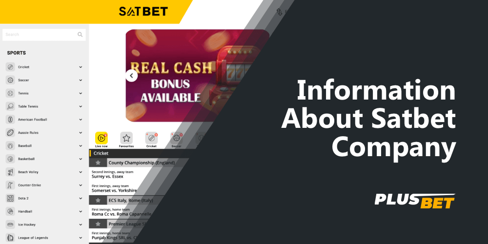Sports betting section at the Satbet India