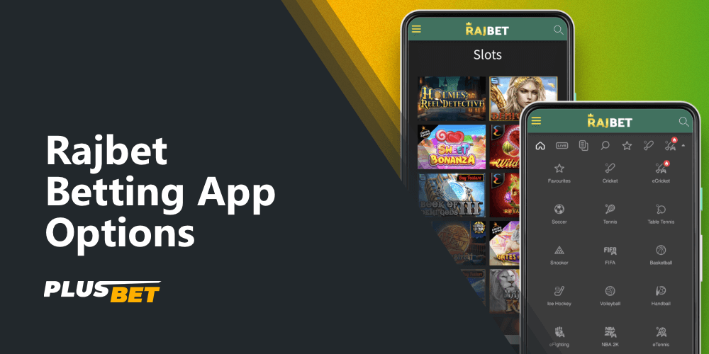 Betting options in the Rajbet app