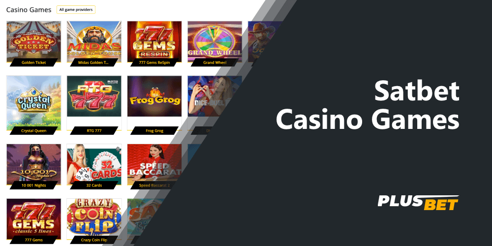 Satbet casino games