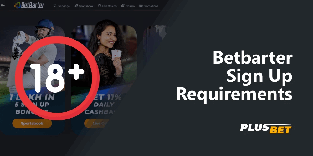 Betbarter sign up requirements