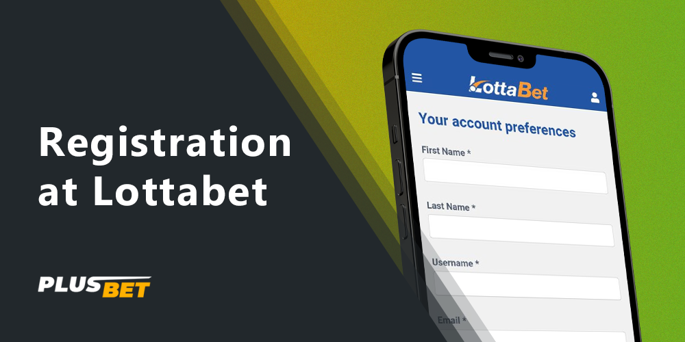 How to create an account on the Lottabet website