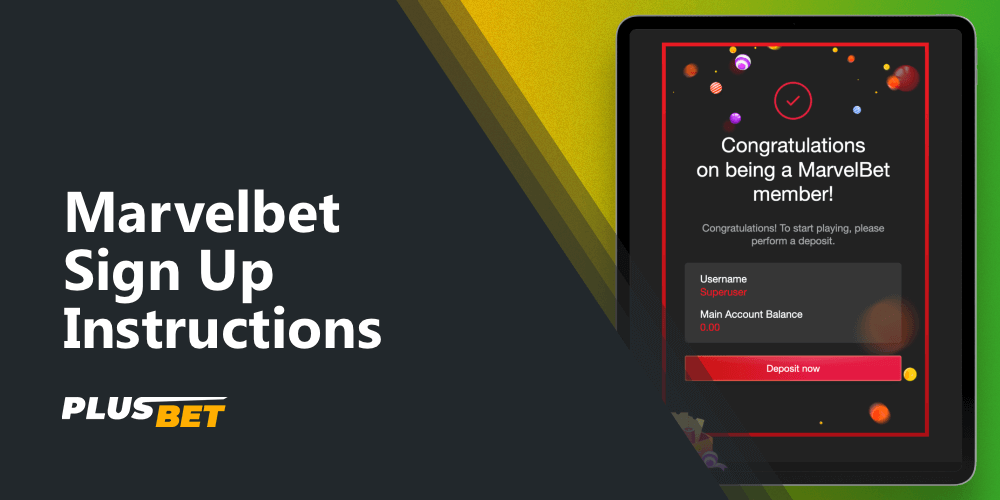 Before making bets, you need to register on the Marvelbet platform