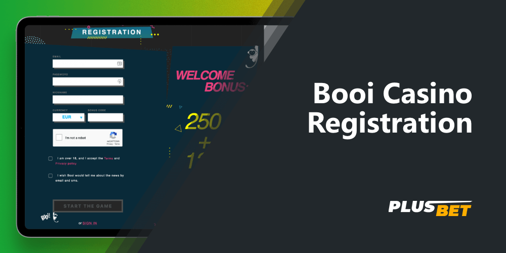 Register with Booi to create a personal account and gain access to all of the site's features