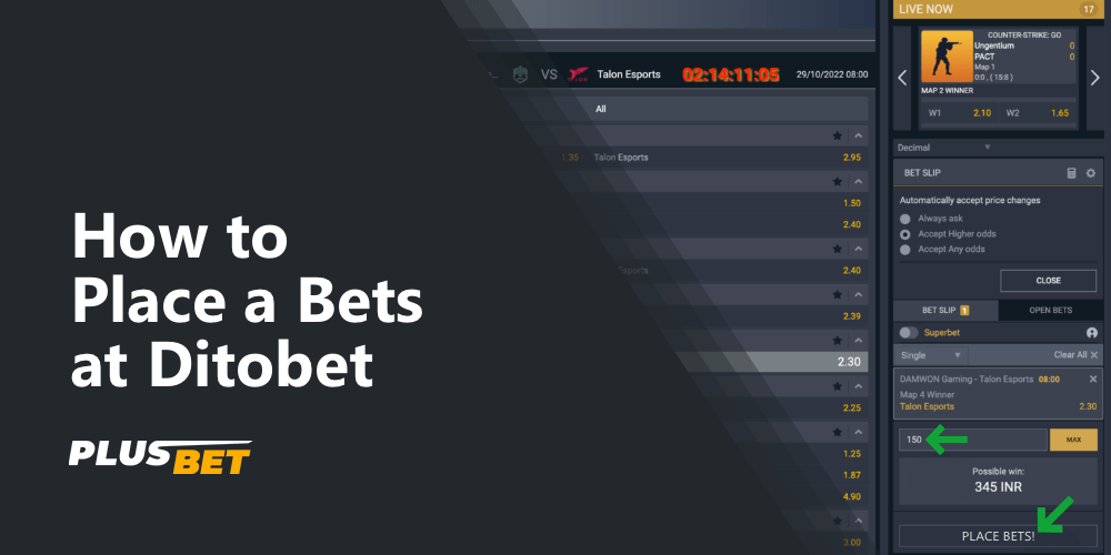 In order to bet on Ditobet it is necessary to fulfill a few simple conditions