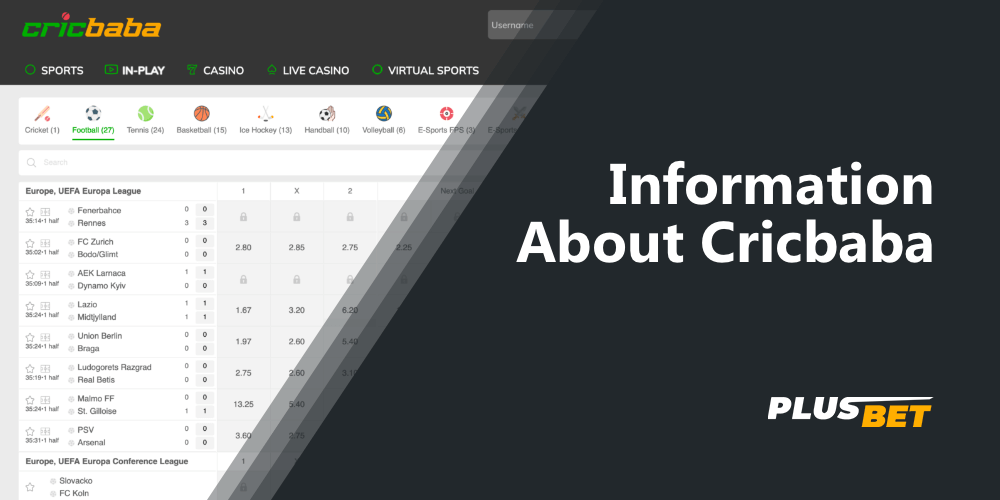Detailed information about the Cricbaba betting company