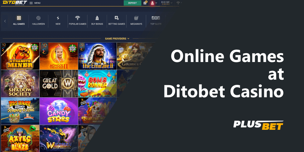 Online casino Ditobet will please fans of online games a wide selection
