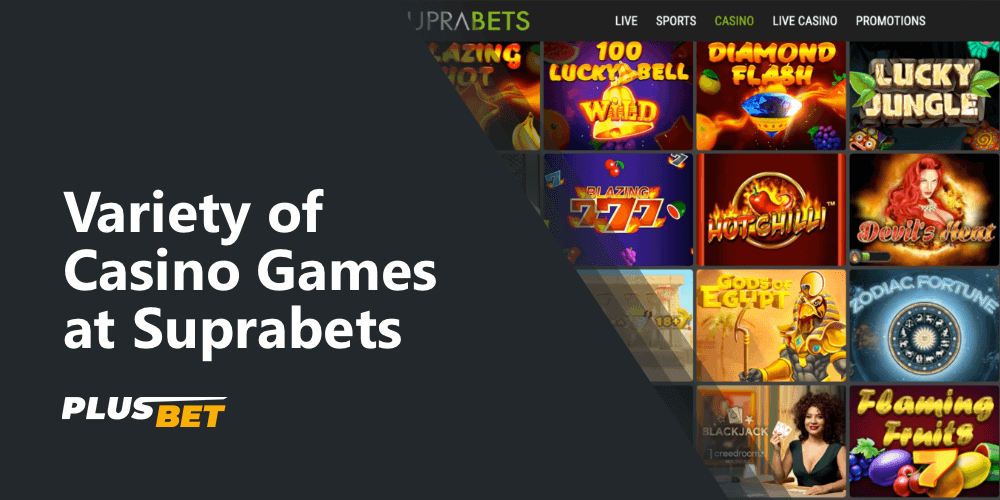 Variety of Casino Games at SupraBets in India
